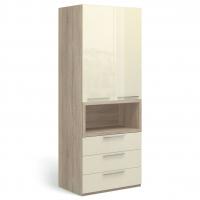 Шкаф двухдверный Solo Quadro (сонома/ваниль)