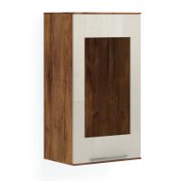 Витрина навесная 1 дверь (таксония/мокко)