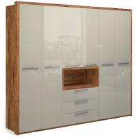 Шкаф для одежды с нишей Solo Quatro (таксония/мокко)