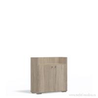 Тумба 2 двери для стеллажа дуб Сонома