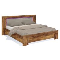 Двуспальная кровать 180х200  Blade (тис Таксония/глянец мокко)