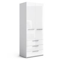 Шкаф с ящиками для белья Solo (белый/белый глянец)