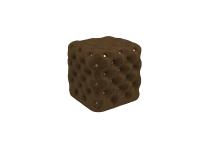 Пуф "Люкс" (Коричневый со стразами)