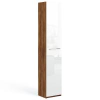 Узкий шкаф-пенал Соло (таксония/белый)