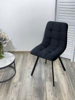 Стул CHILLI-Q SQUARE черный #H75, велюр / черный каркас М-City