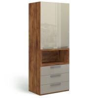 Шкаф двухдверный Solo Quadro (таксония/мокко)