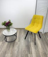 Стул CHILLI-Q SQUARE желтый #H19, велюр / черный каркас М-City