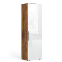 Шкаф-пенал Solo 600мм (Таксония/Белый глянец)