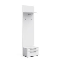 Вешалка с тумбой Solo (белый/белый глянец)