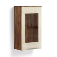 Навесной шкаф-витрина Solo (Таксония/ваниль)