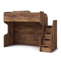 Кровать-чердак 90х190 с лестницей (таксония) правая