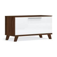 Тумба для обуви на опорах Solo (орех Коламбия/белый)