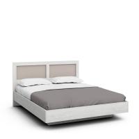 Двуспальная кровать Napoli-3 (Крафт белый/мокко матовый)