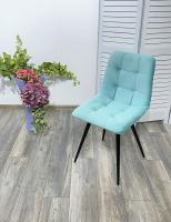 Стул CHILLI-Q аквамарин #H50, велюр / черный каркас М-City