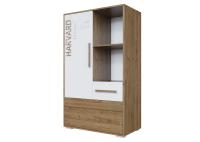 МС "Гарвард" Тумба многофункциональная (Гикори темный/Белый)