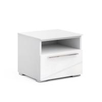 Тумба прикроватная Solo (белый/белый глянец)