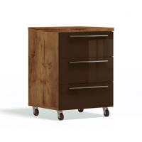 Тумба на колесиках Solo 3 ящика (таксония/коричневый)