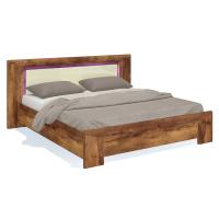 Двуспальная кровать 180х200 Blade (тис Таксония/глянец ваниль)