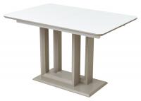 Стол Тетрис 120 Белый, стекло / Латте, М-City