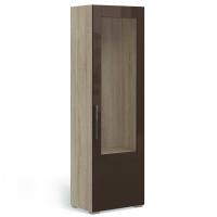 Шкаф-витрина Solo (сонома/коричневый) правый