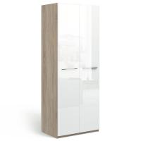 Шкаф для одежды Solo двухдверный (белый глянец)