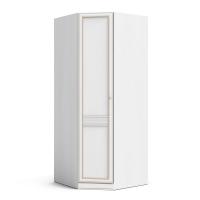 Угловой равносторонний шкаф с накладкой Верди (дуб Белуна) левый