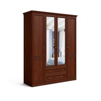 Шкаф распашной 4 двери Верди (орех Леванте)
