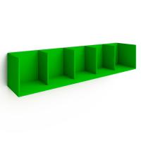 Полка открытая 5 секций (зеленая)