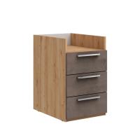 Тумба для стола Napoli (Дуб натуральный/бетон Dark)