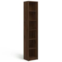 Узкий шкаф-пенал Соло (орех Коламбия/коричневый)