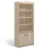 Стеллаж открытый Атлантида "Лагуна" с дверцами (дуб Сонома)