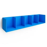 Полка открытая 5 секций (голубая)