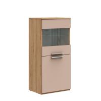 Низкий шкаф-пенал 2 двери Napoli (Дуб натуральный)