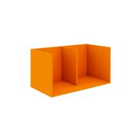 Полка открытая 2 секции (оранжевая)