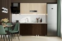 Кухонный гарнитур "Розалия" (со столешницей) Серия 2 (Белый / Дуб Млечный / Дуб Венге / Антарес)