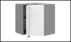 БРАУНИ Шкаф навесной ШУ90-600_H6 (угл. 2 ств.)