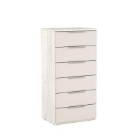 Высокий комод 6 ящиков Napoli (Крафт белый)