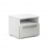 Тумба прикроватная Solo (белый/бетон Grey)