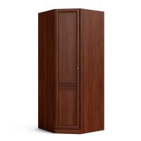 Угловой равносторонний шкаф с накладкой Верди (орех Леванте) левый