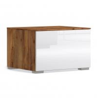 Тумба в гостиную Solo без топа (таксония/белый глянец)