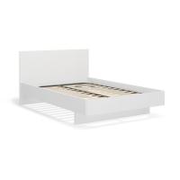 Кровать 140х200  Solo под подушки 01 и 03 (белый)