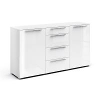 Комод широкий Solo (белый/белый глянец)