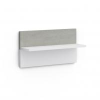 Полка настенная Solo (белый/бетон Grey)