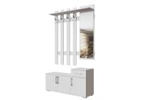 Прихожая №3 (Вешалка с зеркалом 1,2м) (Ясень анкор светлый)