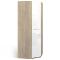 Шкаф угловой Solo (дуб сонома/белый глянец)