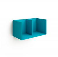 Полка открытая 2 секции (бирюзовая)