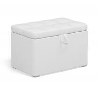 Пуф с откидной крышкой 60х40 (экокожа белая)
