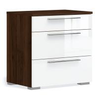 Прикроватная тумба Solo (орех Коламбия/белый)