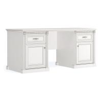 Письменный стол с тумбами Виттория (Bianca Silver)