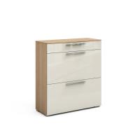 Тумба для обуви Solo (дуб Ривьера/ваниль)